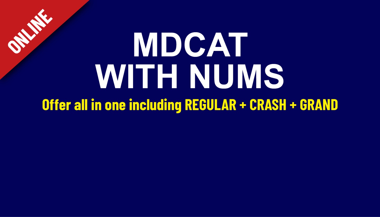 MDCAT With NUMS
